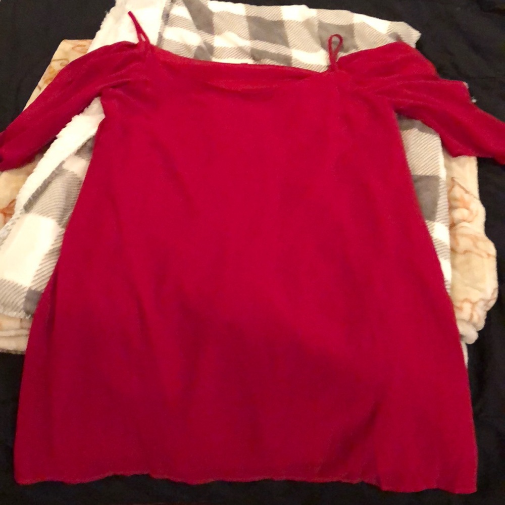 Simple red dress